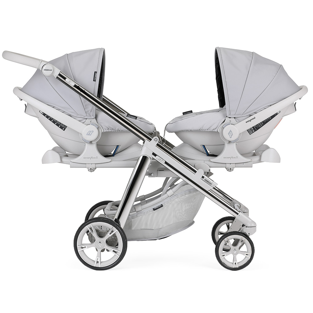 Single to double pushchair top