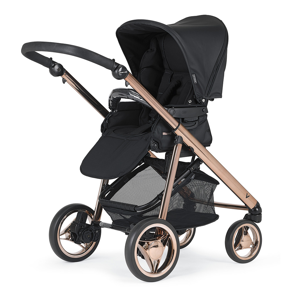 Cochecito Bebecar Pack V 2020 KP057 Chasis Fumé Rosa Negro Cochecito Bebecar Pack V 2020 KP057 Chasis Fumé Rosa Negro