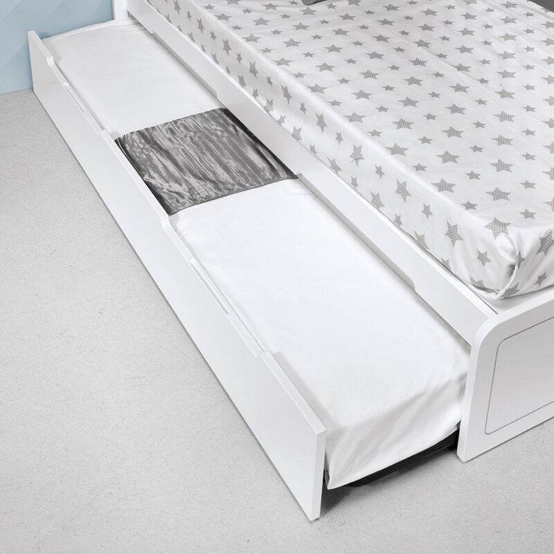 0026 Combi Design [blanco Mate Plata Mate] (cama Nido)