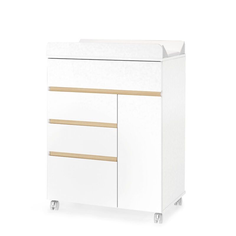 0049 Comoda Vestidor Cool [blanco Mate Tola]