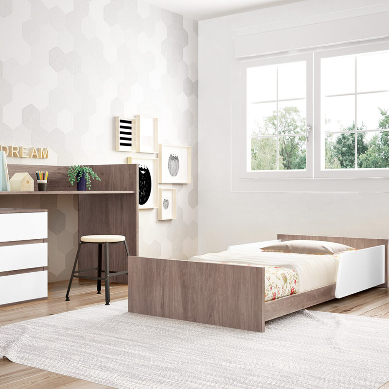 0058 Combi Cool [acacia Blanco Mate] (cama Montessori)